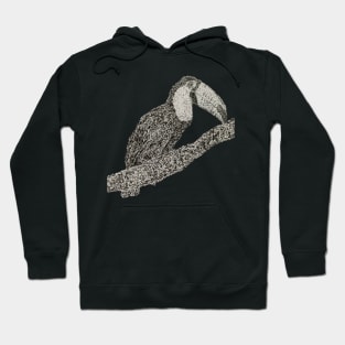 Dotwork Toucan Art Print Hoodie